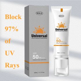 Universal Sunscreen SPF 50 PA, Protector Solar Con Color, Tinted Sunscreen, No Sticky Refreshing Non And Does Not Harm Residue For All Skin Type And U