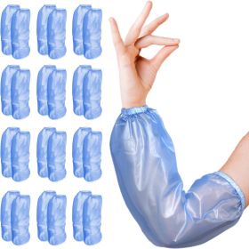 Disposable PVC Oversleeves 18". Pack of 288 Large Vinyl Arm Covers with Elastic Wrist