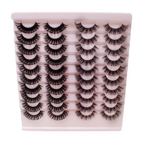 20 Pairs of False Eyelashes Three-Dimensional Thick Natural Curl Warped (Series: 6)