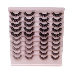 20 Pairs of False Eyelashes Three-Dimensional Thick Natural Curl Warped (Series: 2)