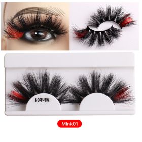 Color Mink Hair False Eyelashes Naturally Fit Thick Eyelashes (Series: 1)