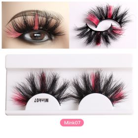 Color Mink Hair False Eyelashes Naturally Fit Thick Eyelashes (Series: 7)