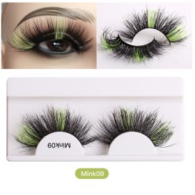 Color Mink Hair False Eyelashes Naturally Fit Thick Eyelashes (Series: 9)