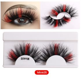 Color Mink Hair False Eyelashes Naturally Fit Thick Eyelashes (Series: 5)