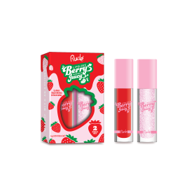 RUDE  Berry Juicy Lip Gloss Duo (Color: Code Red / Crystalize Duo)