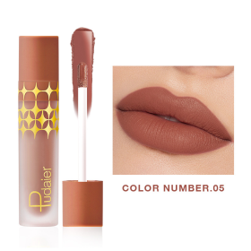 Star Matte Liquid Lipstick Waterproof Long Lasting Lip Gloss Non-sticky Lip Gloss Lip Balm Lightweight High Pigmentation Hydrating Satin Matte Long-la (Color: #05)