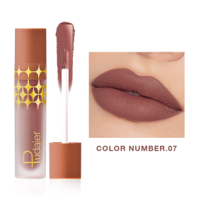 Star Matte Liquid Lipstick Waterproof Long Lasting Lip Gloss Non-sticky Lip Gloss Lip Balm Lightweight High Pigmentation Hydrating Satin Matte Long-la (Color: #07)